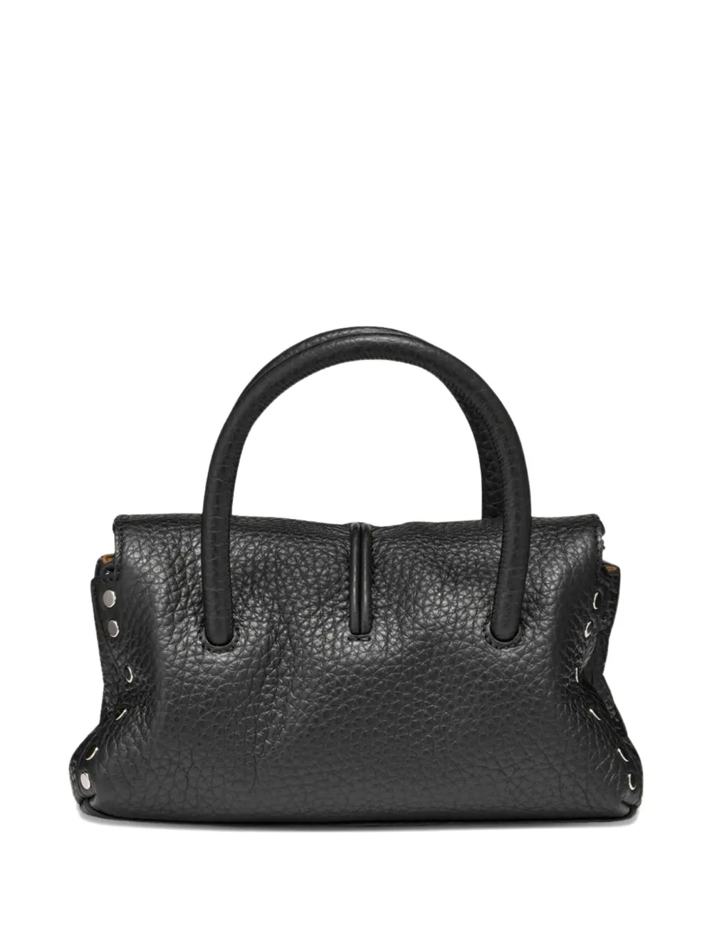 Zanellato Clutch met studs en handgreep - Zwart