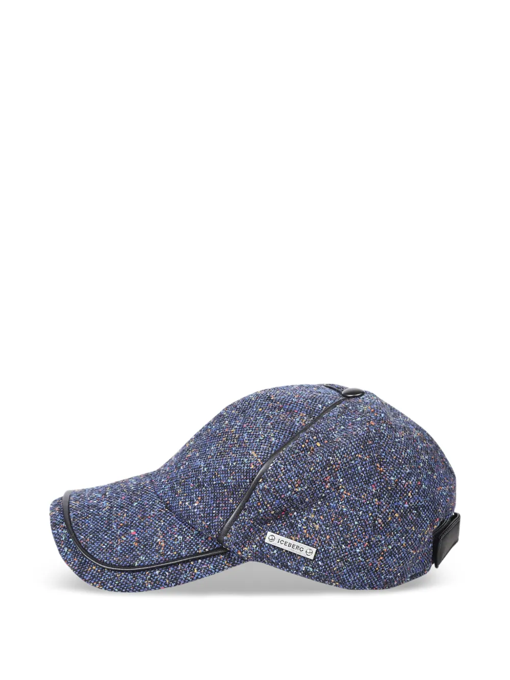  Iceberg Logo-detail Baseball Cap - Blue 