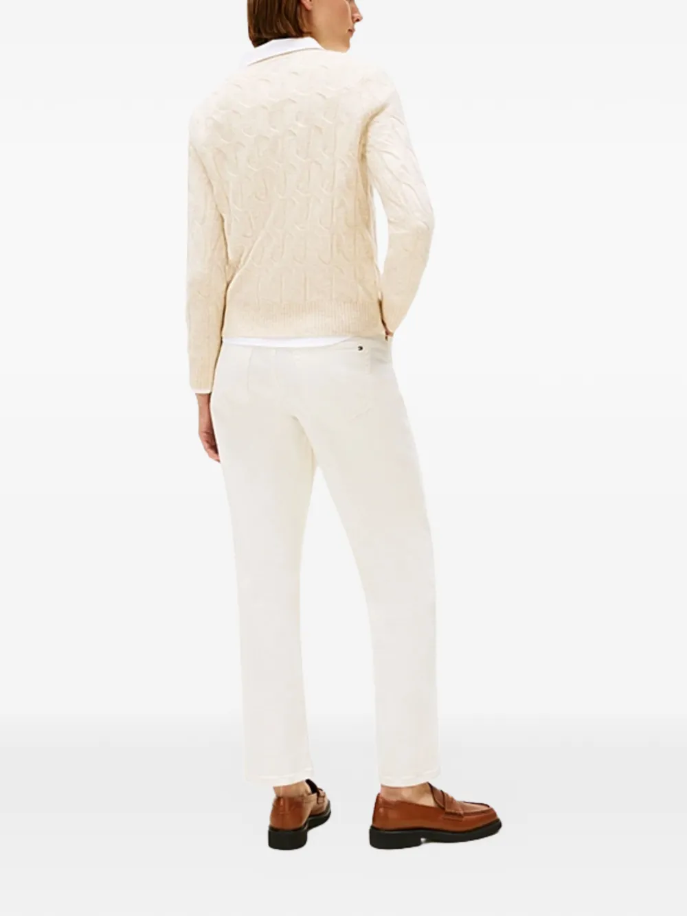 Tommy Hilfiger pull en maille torsadée à logo | Pulls | Image 2