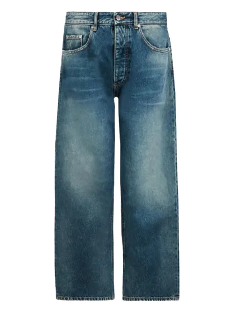 ICON DENIM washed straight-leg jeans