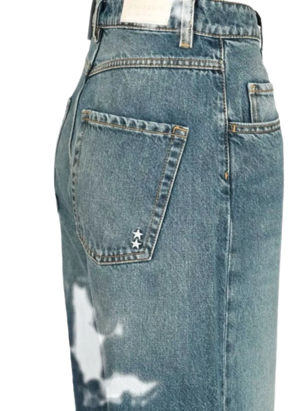ICON DENIM Jeans met ster detail Blauw