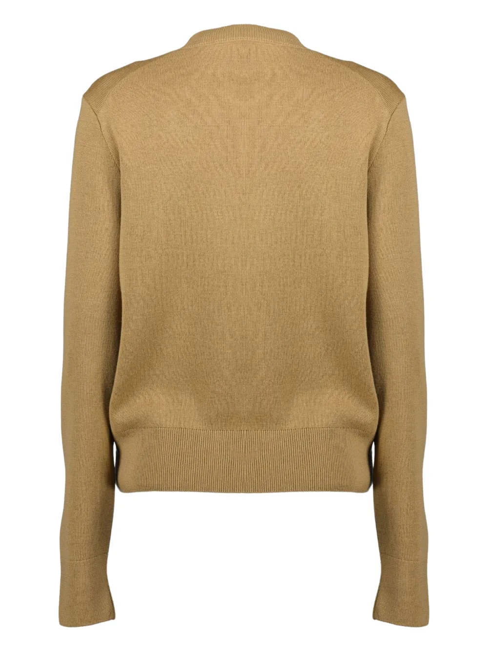 AMI Paris Trui met ronde hals en logo - Bruin