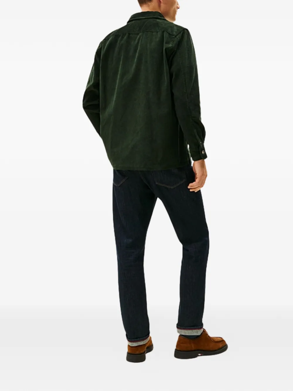 Tommy Hilfiger Relaxed Fit Shirt Chest Pocket In Green