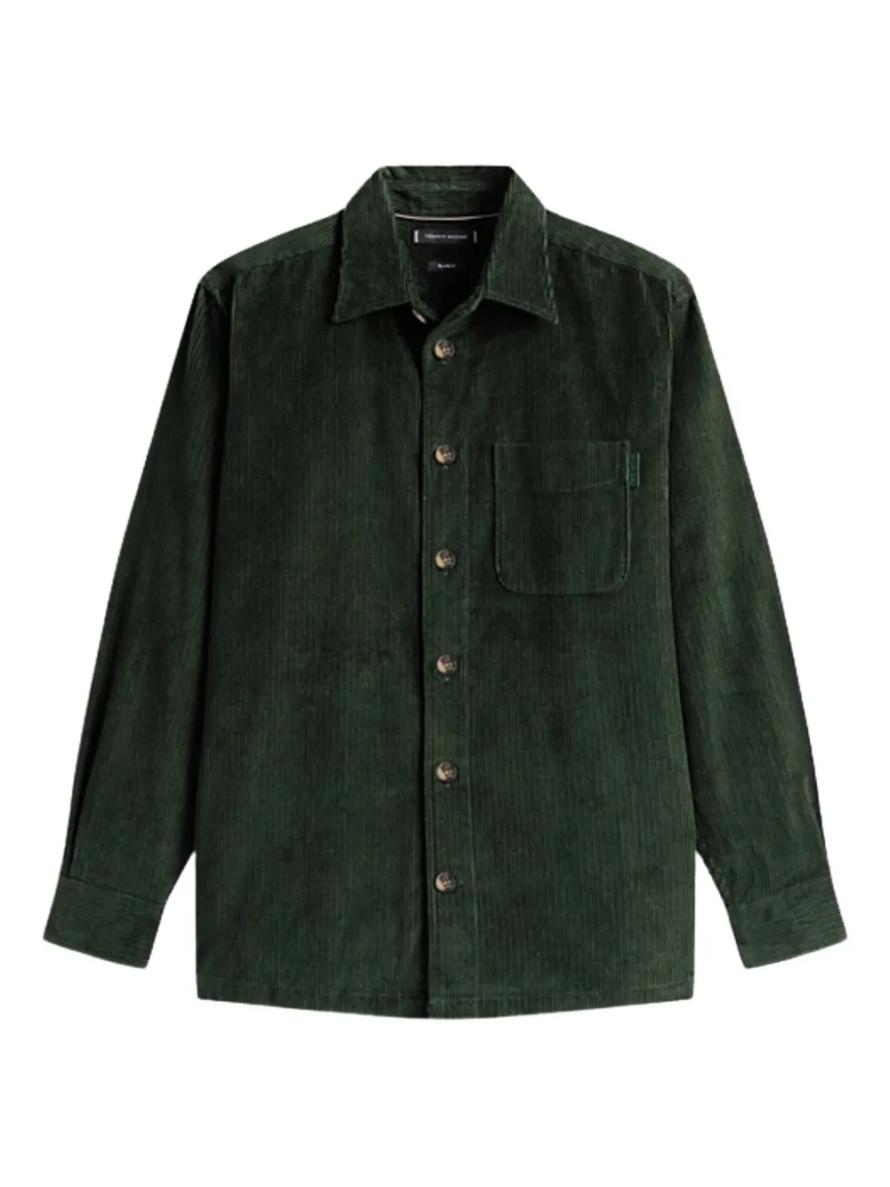 Tommy Hilfiger Relaxed Fit Shirt Chest Pocket In Green