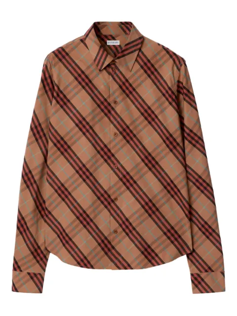 Burberry chemise boutonnée à carreaux