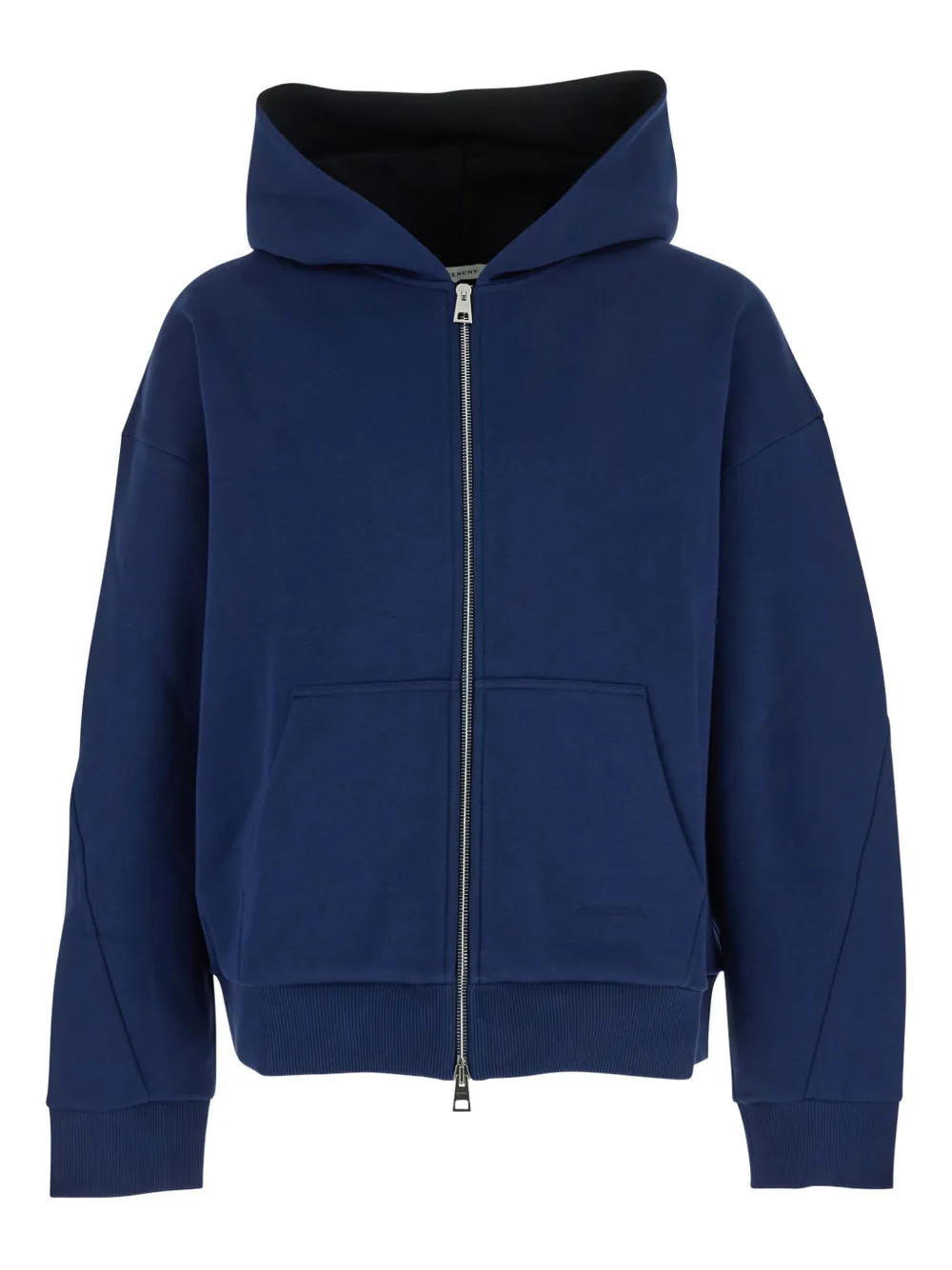 Givenchy logo-embroidered zip-up hoodie | Blue | Image 1