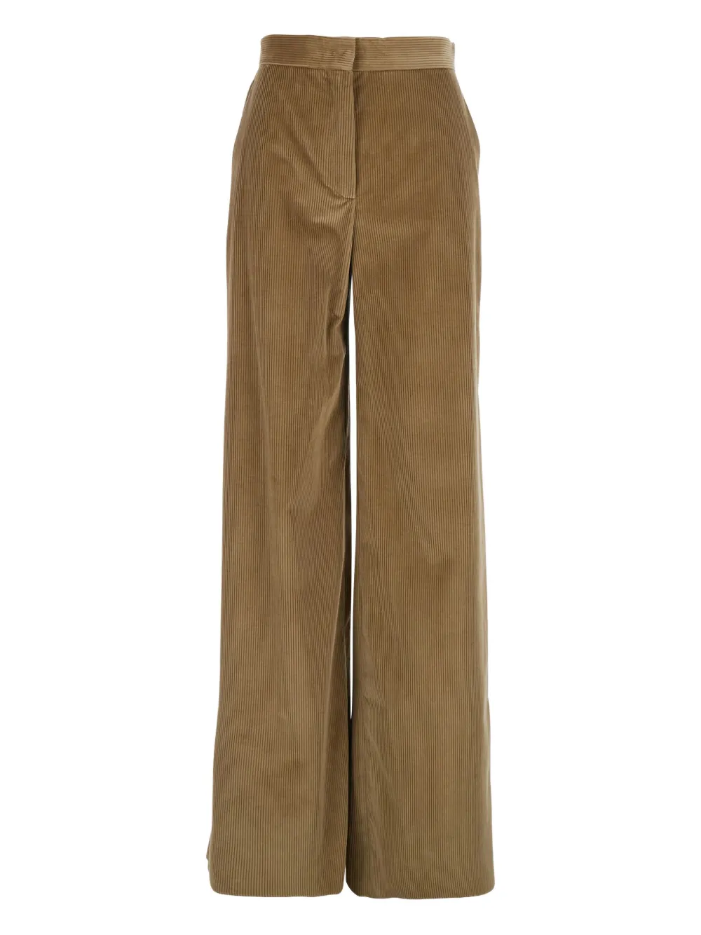 Max Mara High-waist Corduroy Trousers In Brown