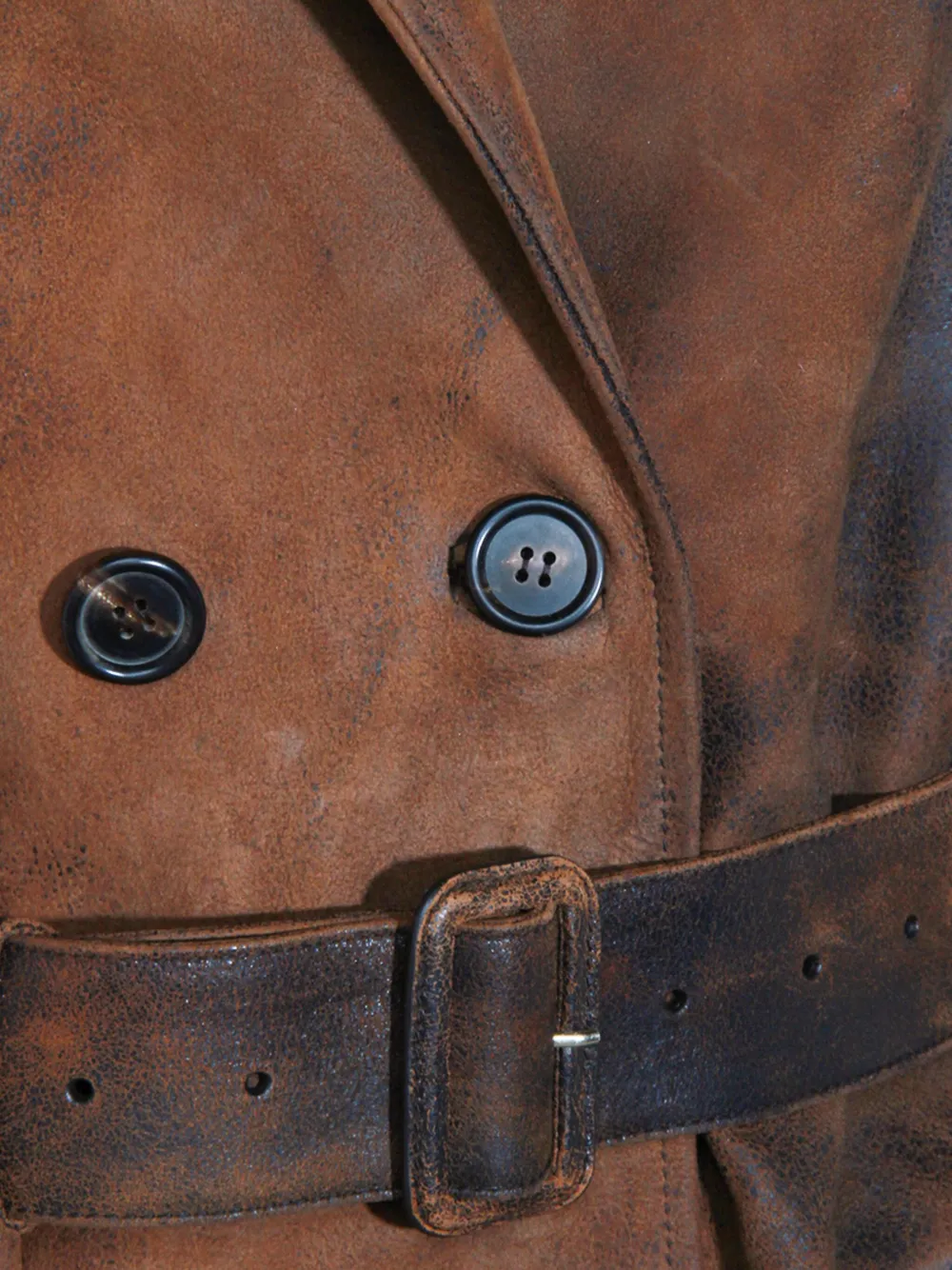 Miu Jack van imitatieleer Bruin