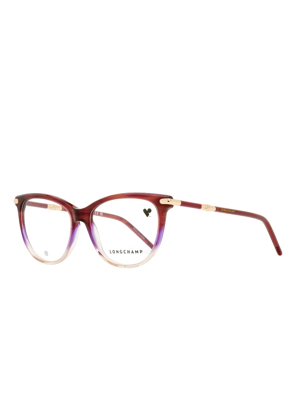Longchamp Oval-frame Glasses In Brown