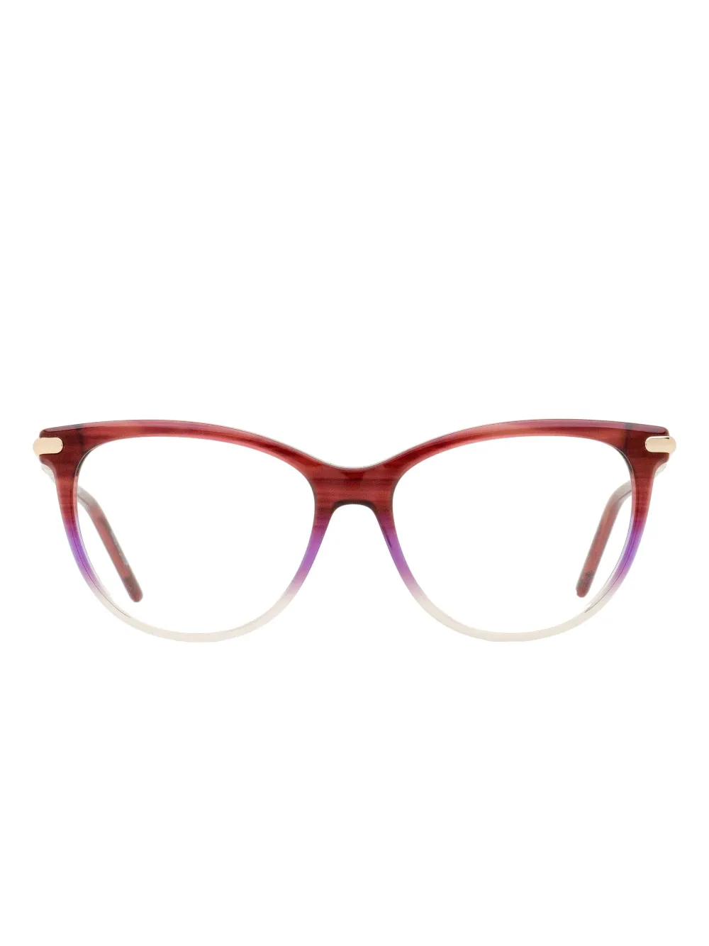 Longchamp オーバルメガネフレーム - レッド Longchamp オーバルメガネフレーム - レッド