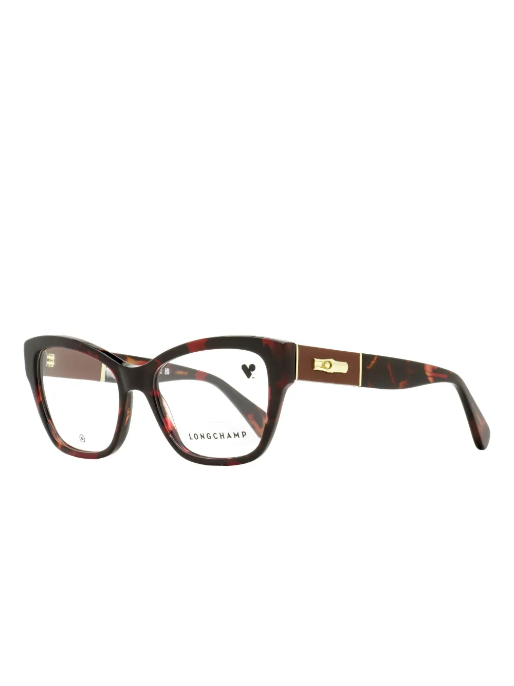 Longchamp Geometric-butterfly Frame In Brown