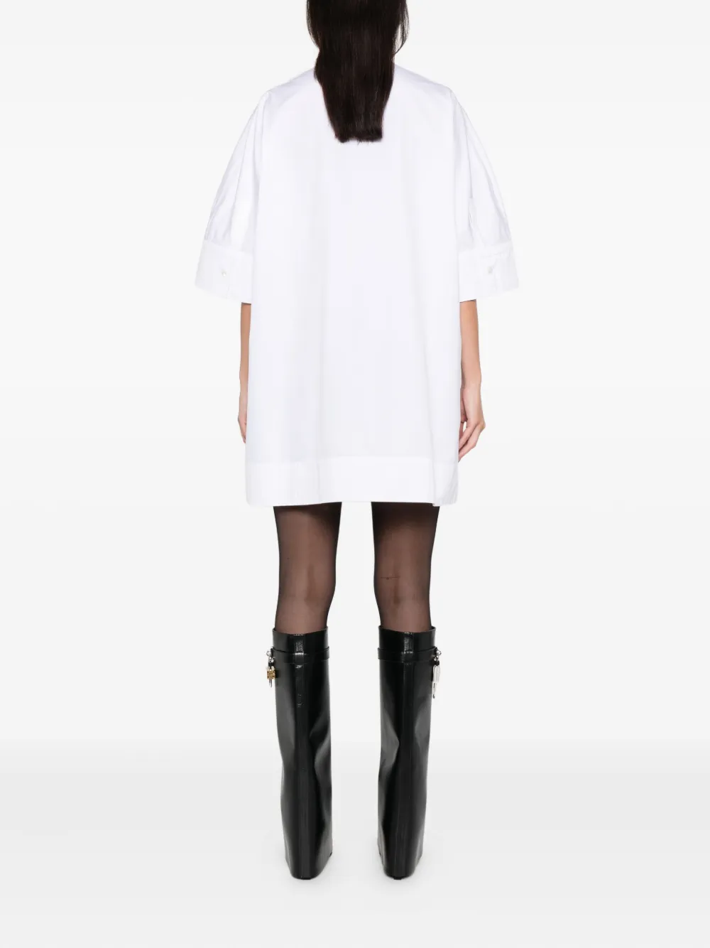 Givenchy Mock-neck Mini Dress In White