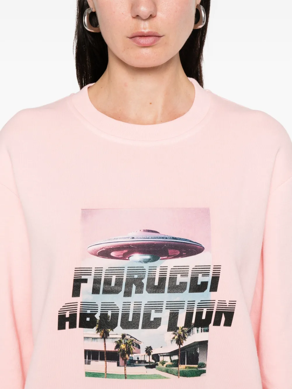 Fiorucci Sweater met print Roze