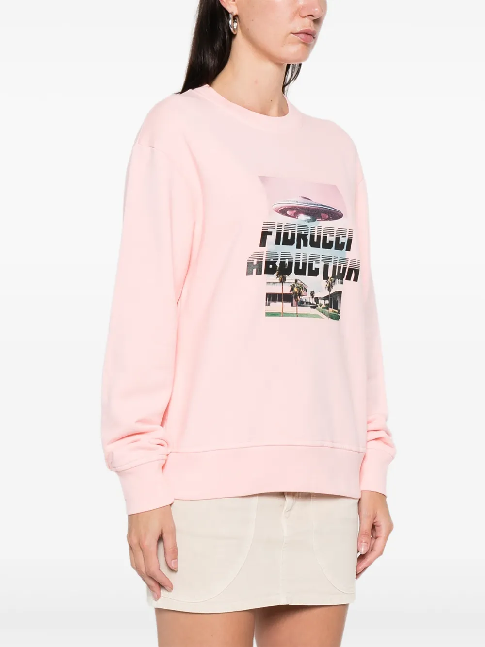 Fiorucci Sweater met print Roze