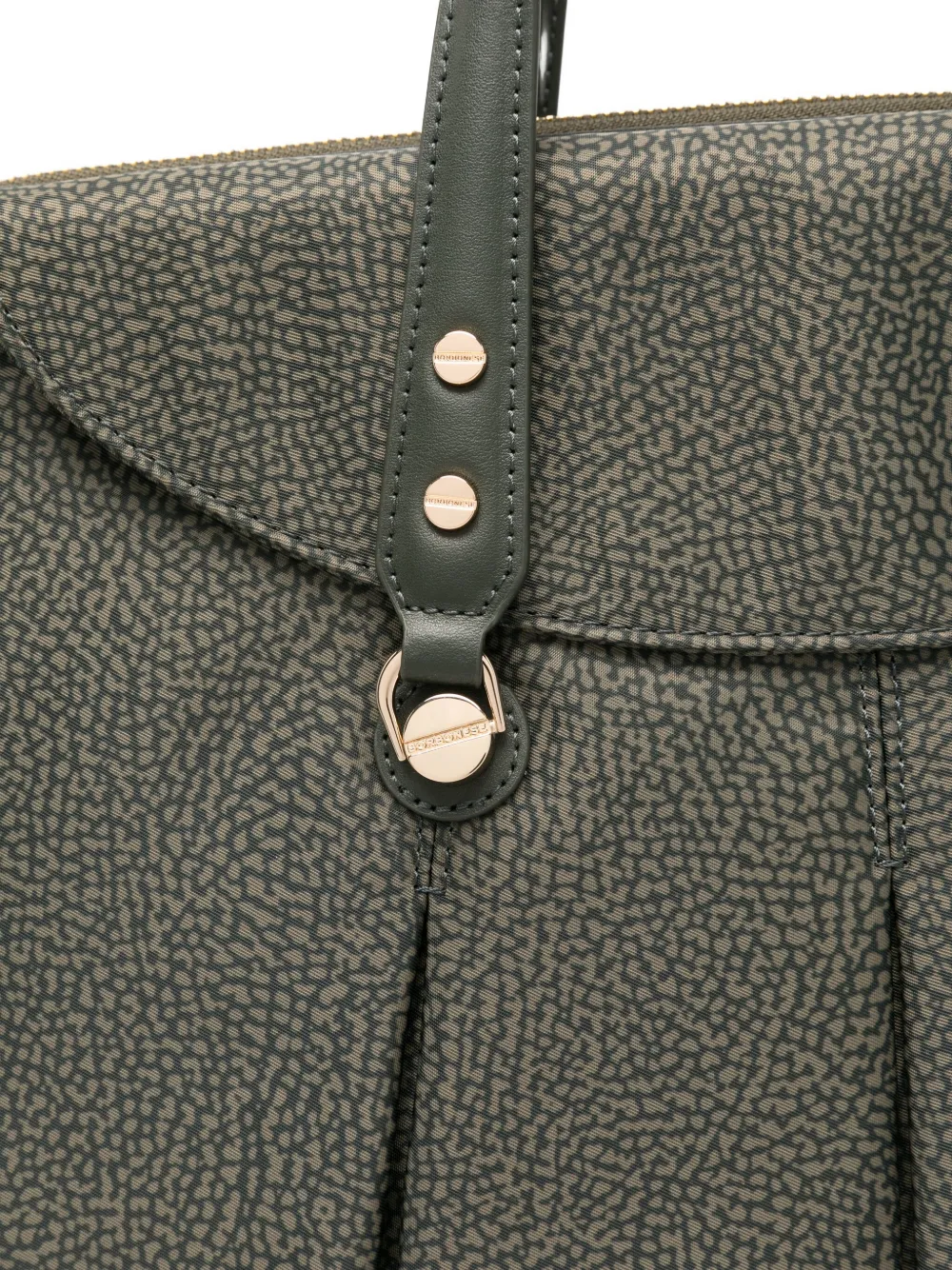 Borbonese Pleat-detail Tote Bag In Green
