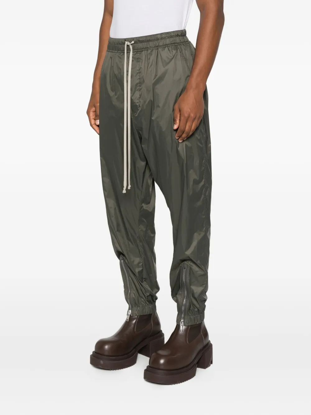 Rick Owens Broek met trekkoord Groen