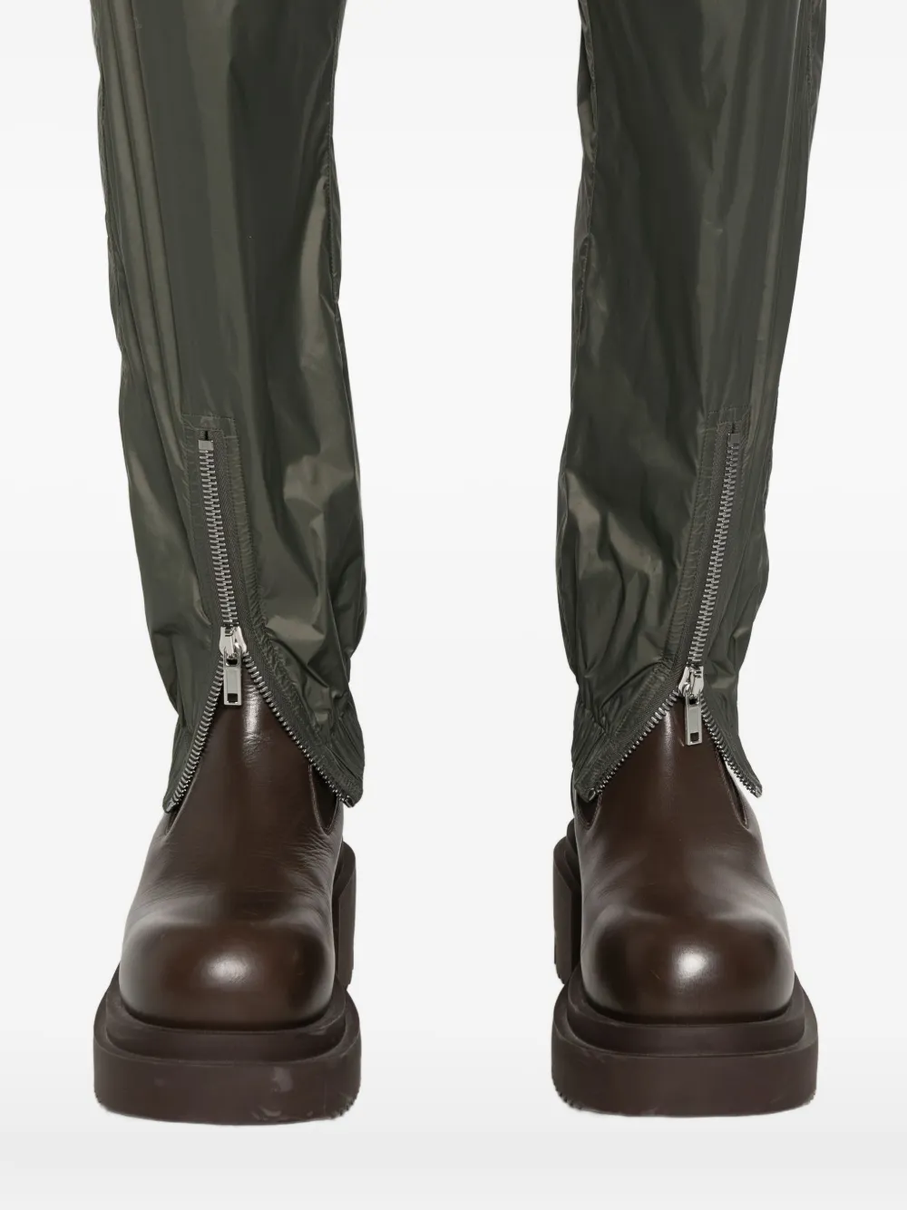 Rick Owens Broek met trekkoord Groen