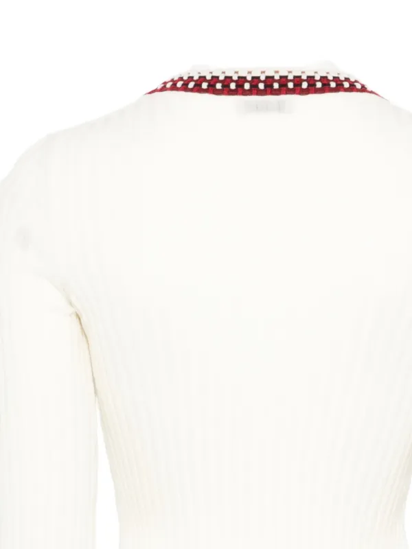 MRZ Ribbed Trim Top | White | FARFETCH