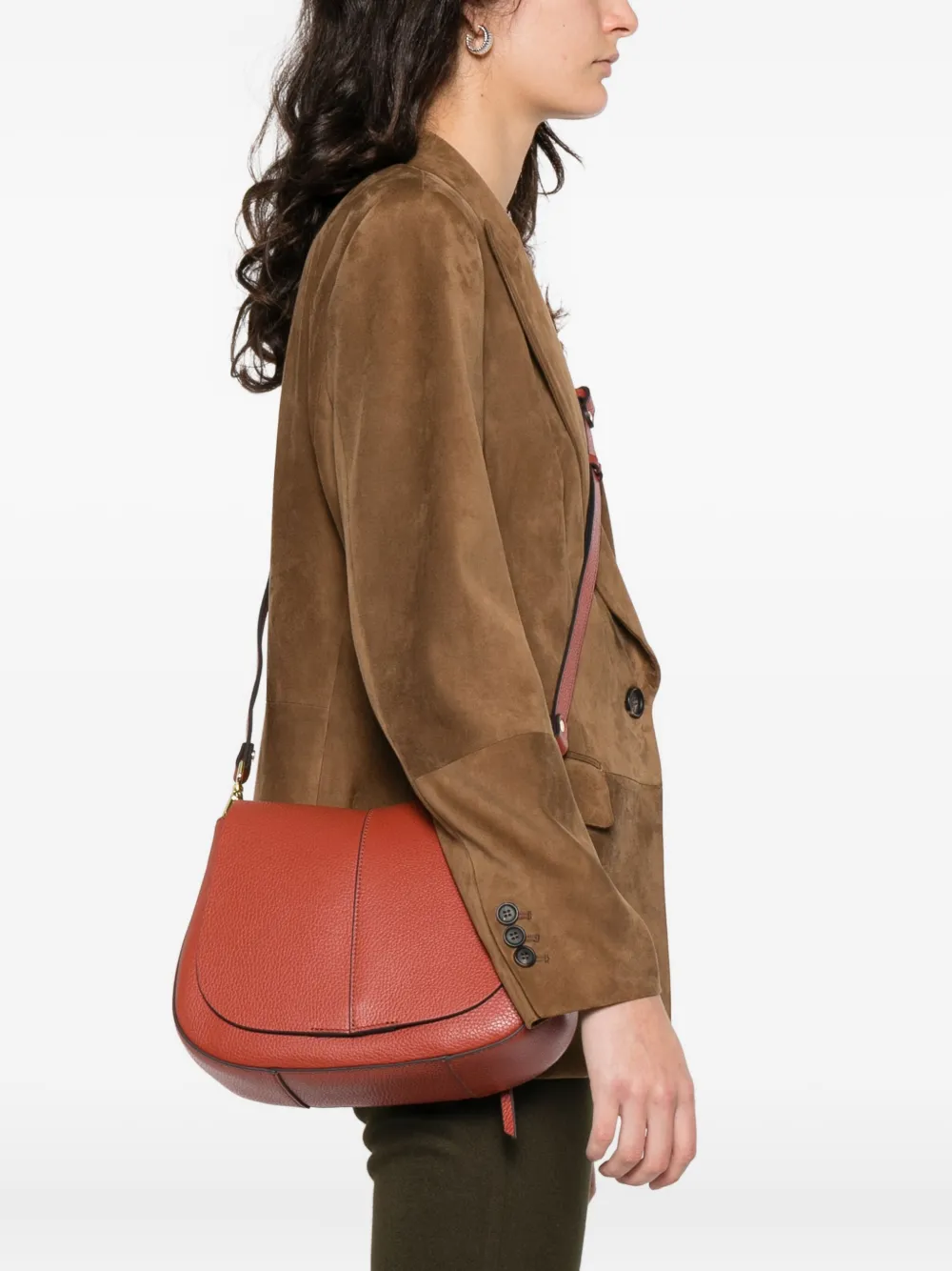 GIANNI CHIARINI Helena schoudertas met logodetail - Rood