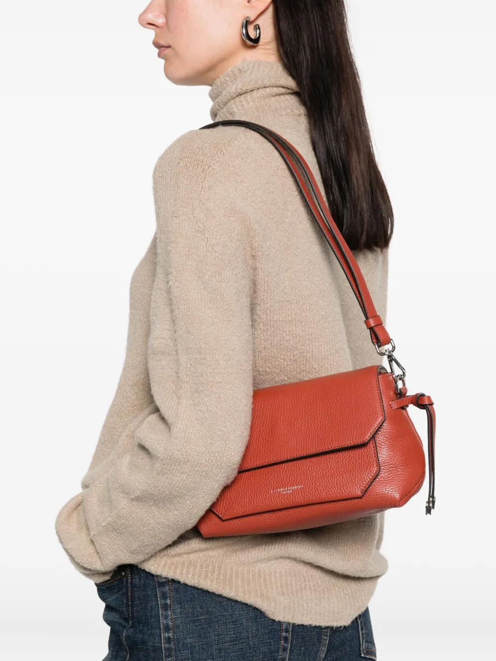 GIANNI CHIARINI Brina leren schoudertas - Rood