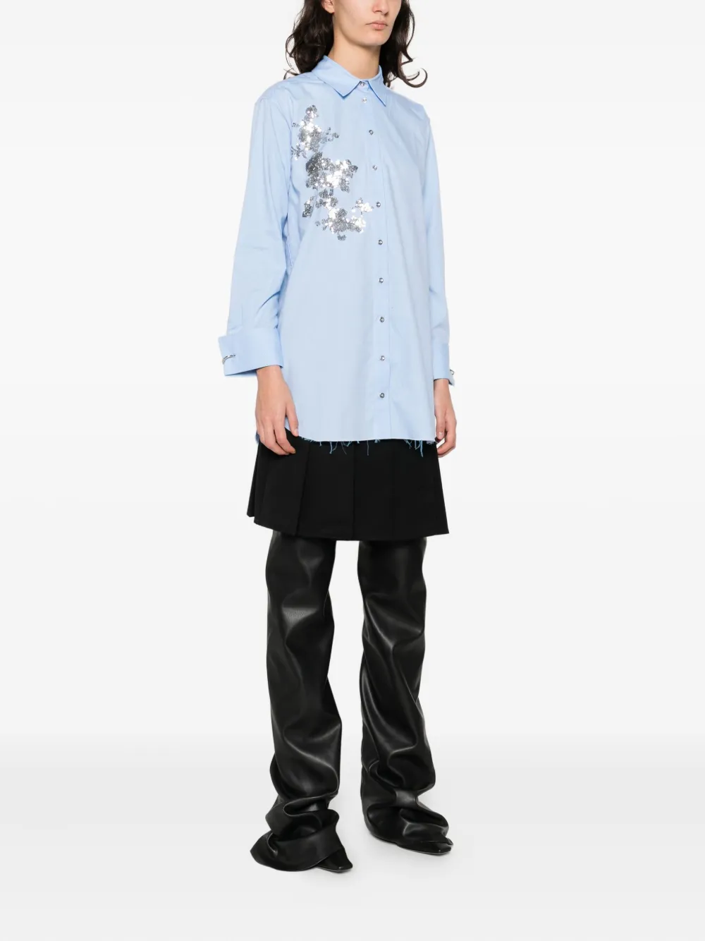 亮片刺绣衬衫