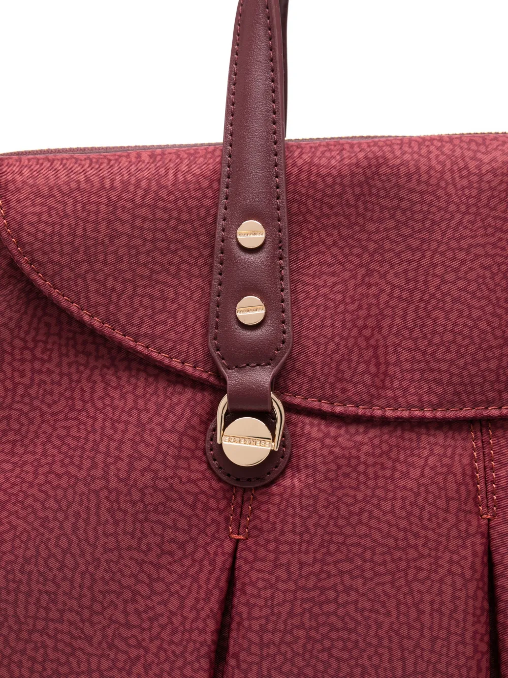 Borbonese Pleat-detail Tote Bag In Red