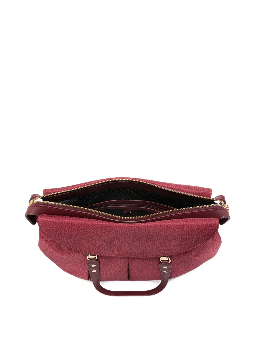 Borbonese Pleat-detail Tote Bag In Red