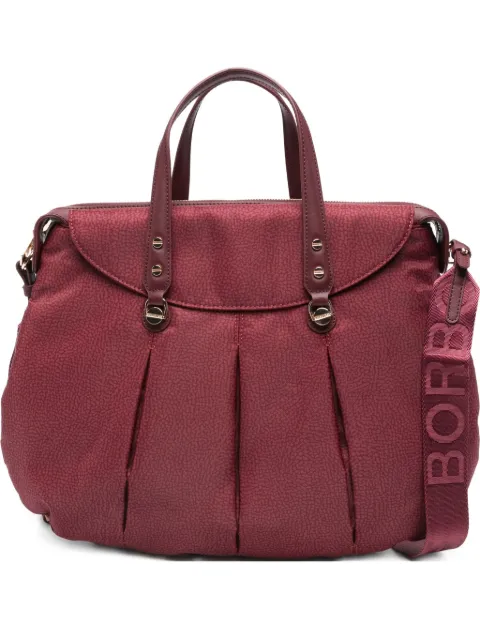 Borbonese pleat-detail tote bag