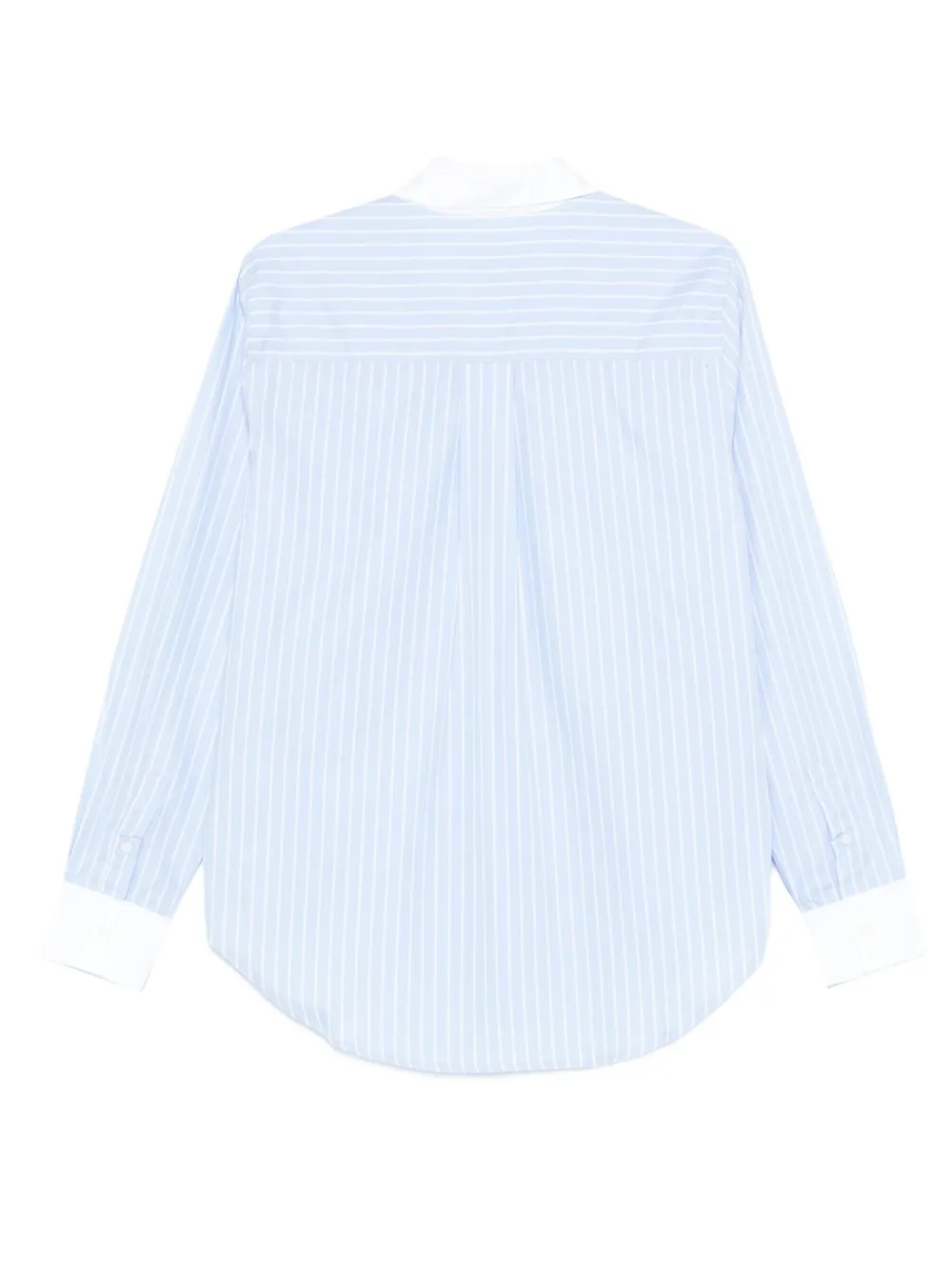 Maison Labiche Blouse met borduurwerk en strepen - Blauw