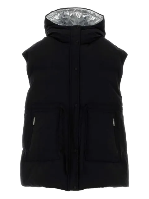 Herno Laminar hooded sleeveless down jacket