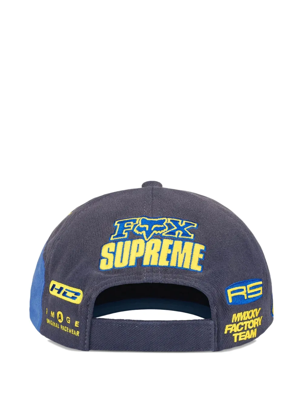 Supreme X Fox Racing® Baseballkappe Mit Logo-stickerei In Blue
