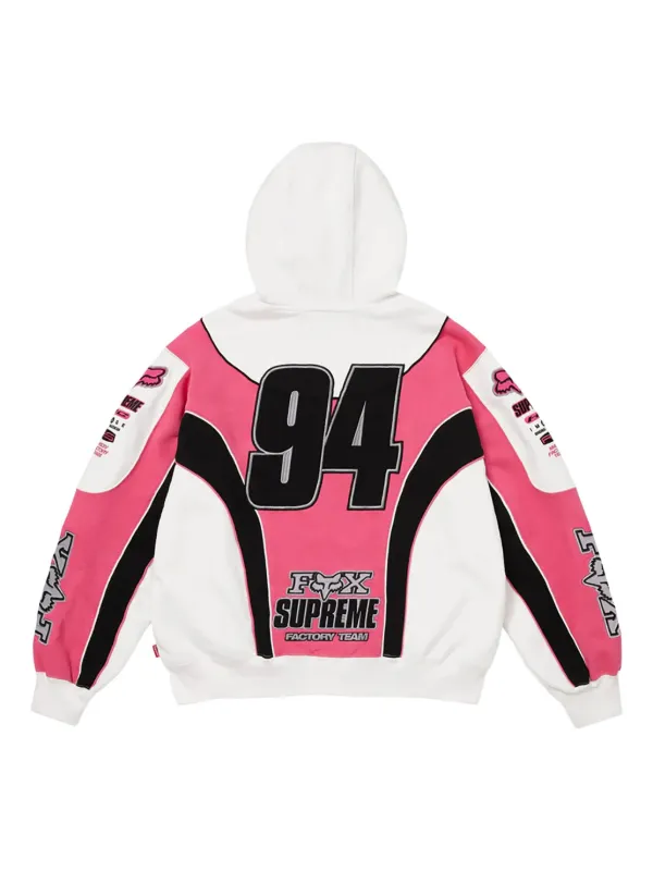 Supreme x Fox Racing® zip-up Hoodie | White | FARFETCH