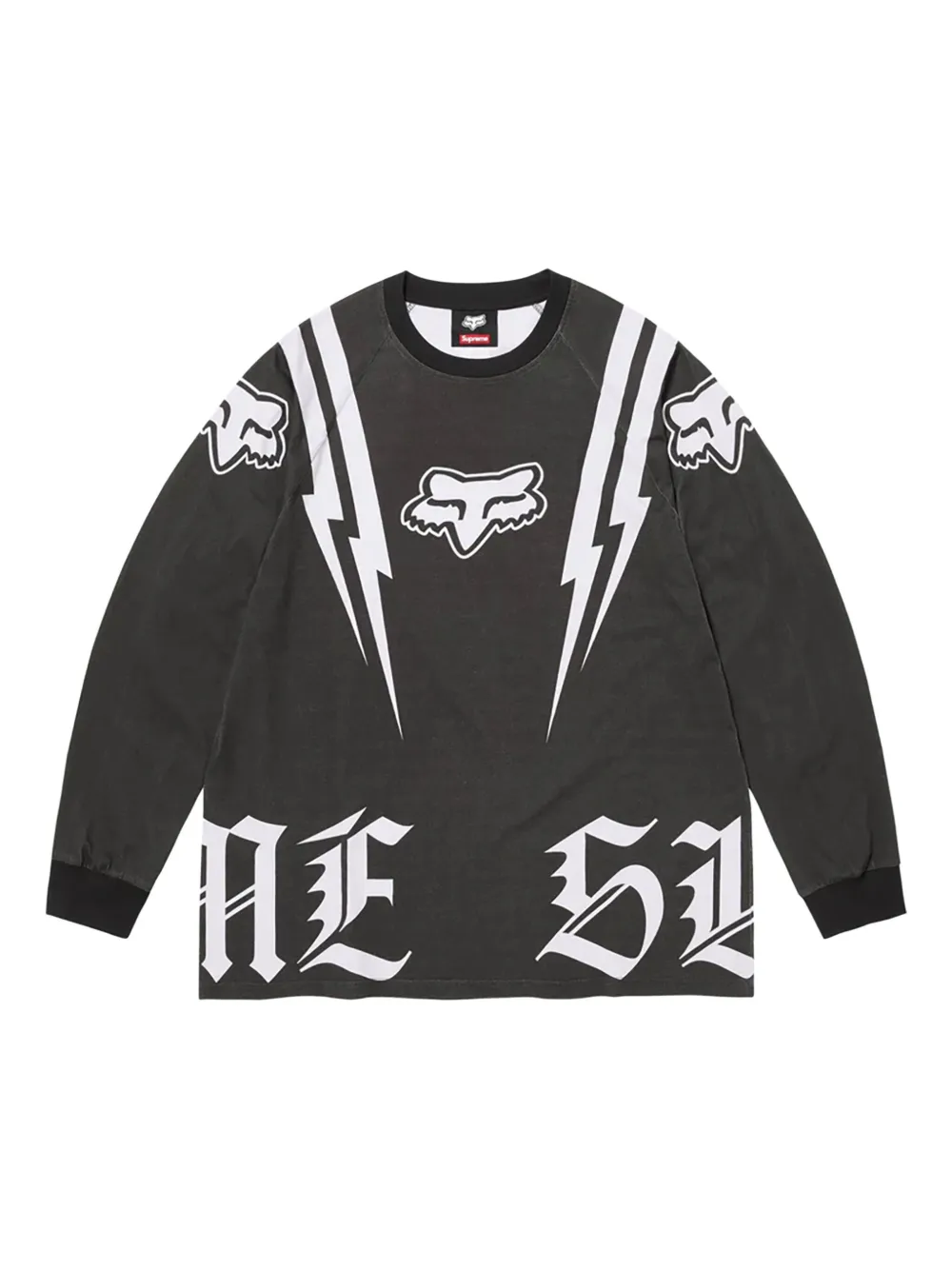 Supreme X Fox Racing® Long-sleeve T-shirt In Black