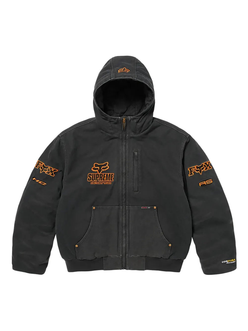 Supreme X Fox Racing® Hoodie In Gray