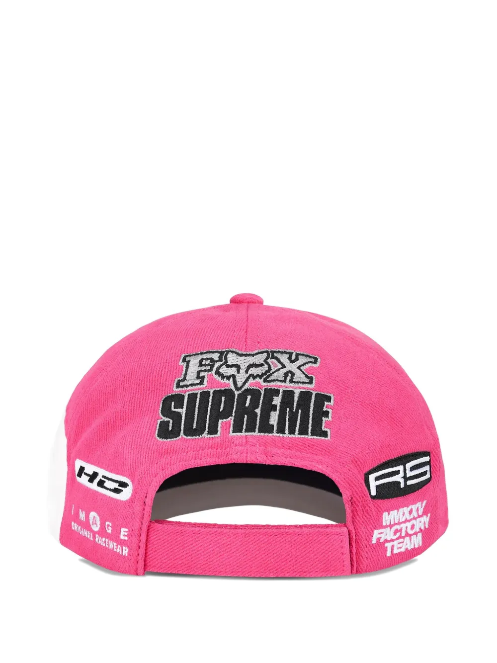 Supreme x Fox Racing logo-embroidered cap - Roze