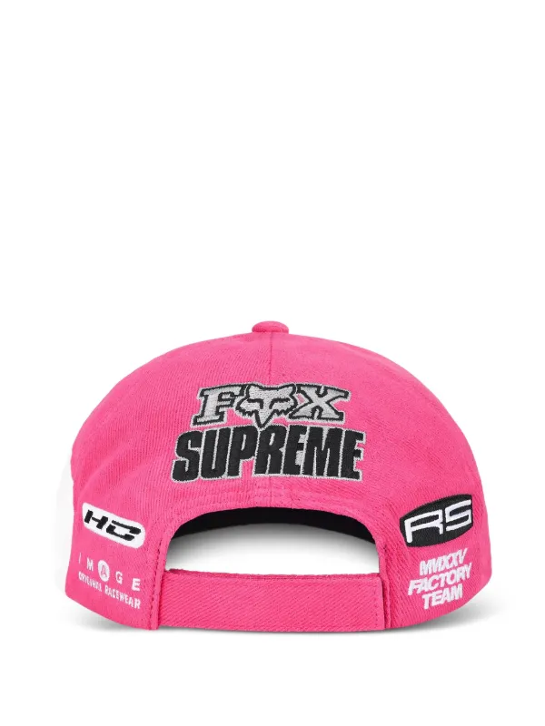 Supreme x Fox Racing® logo-embroidered Cap | Pink | FARFETCH