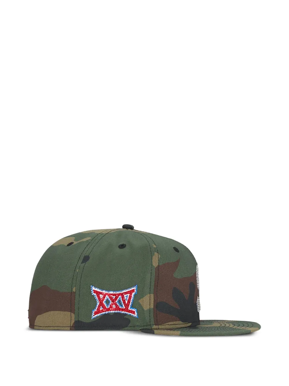 Supreme x New Era pet verfraaid met Swarovski kristallen - Groen