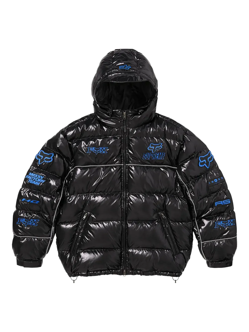 Supreme x Fox Racing® logo-patch jacket | Black | Image 1