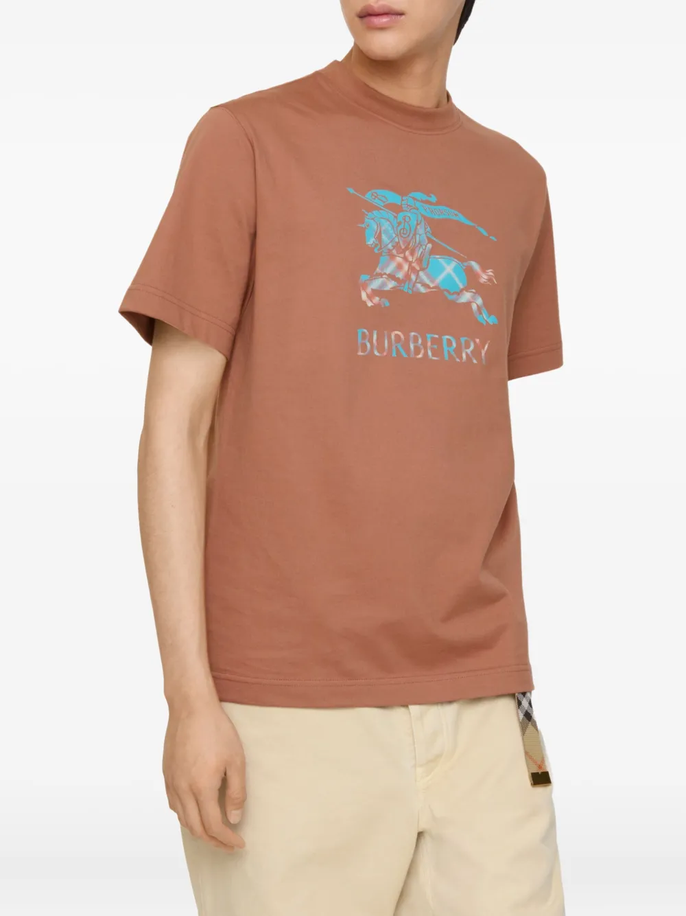 Burberry Katoenen T-shirt - Bruin