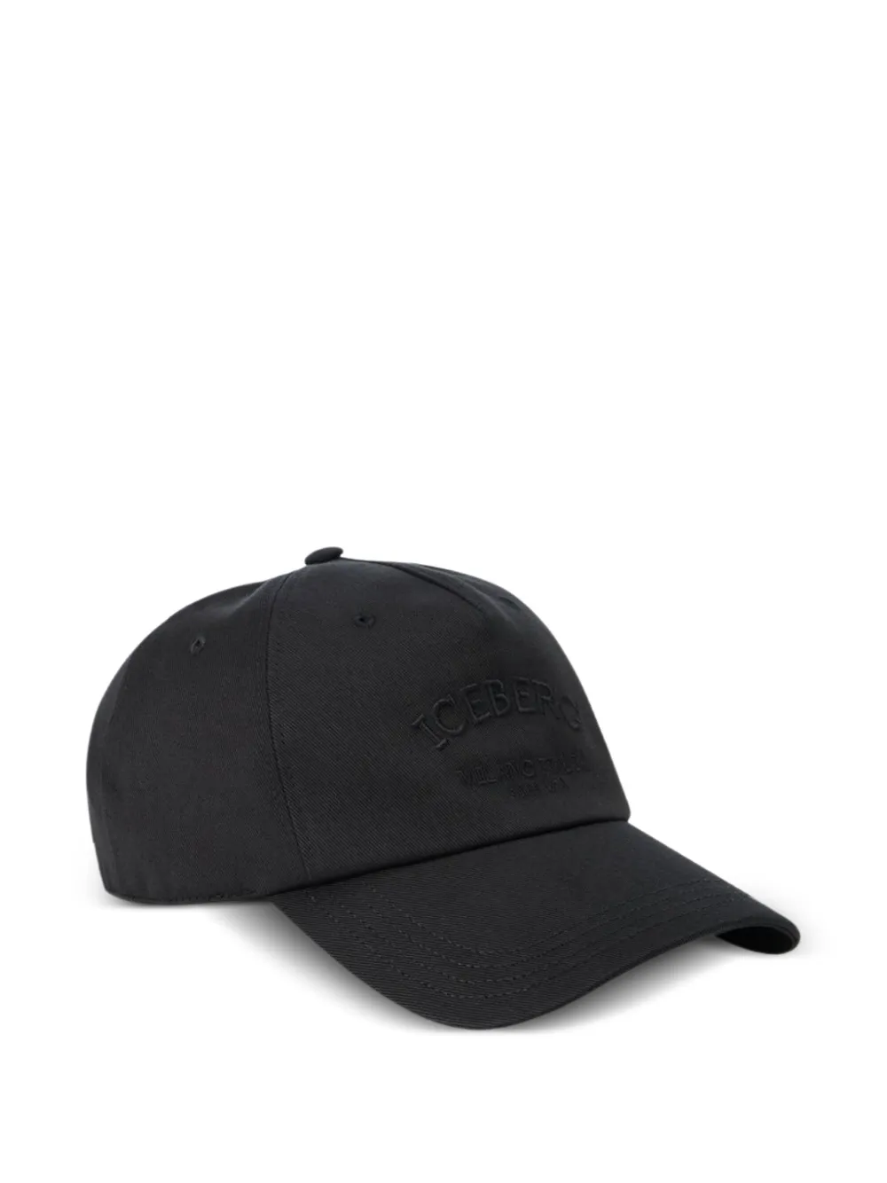 Iceberg logo-embroidery cap | Black | Image 1