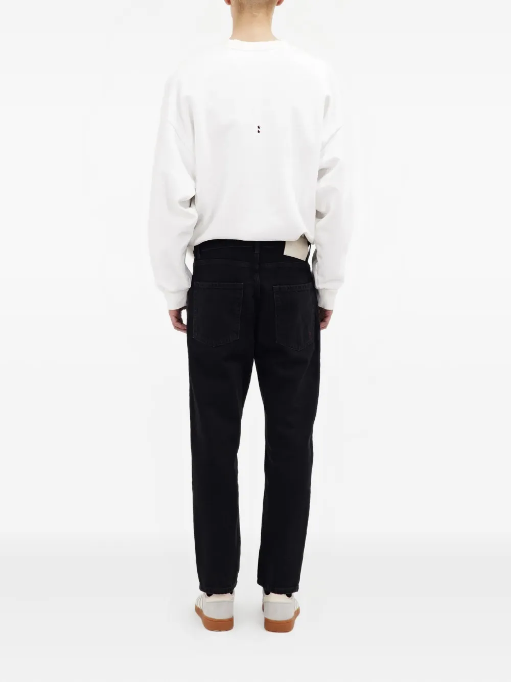 Icon Denim Belt-loop Jeans In Black