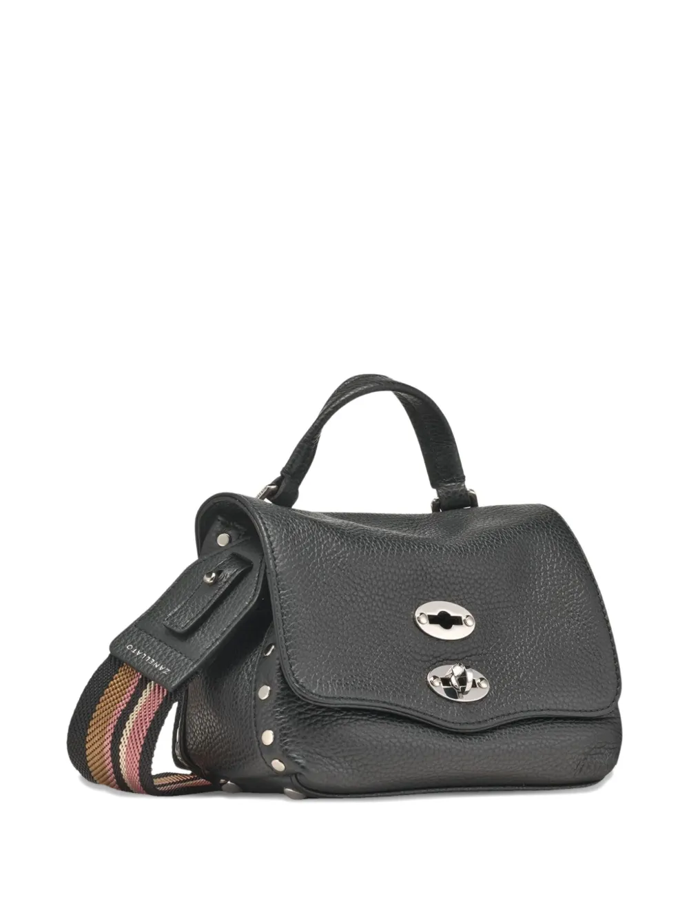 Zanellato Cross-body Bag With Top Handle And Strap In Black