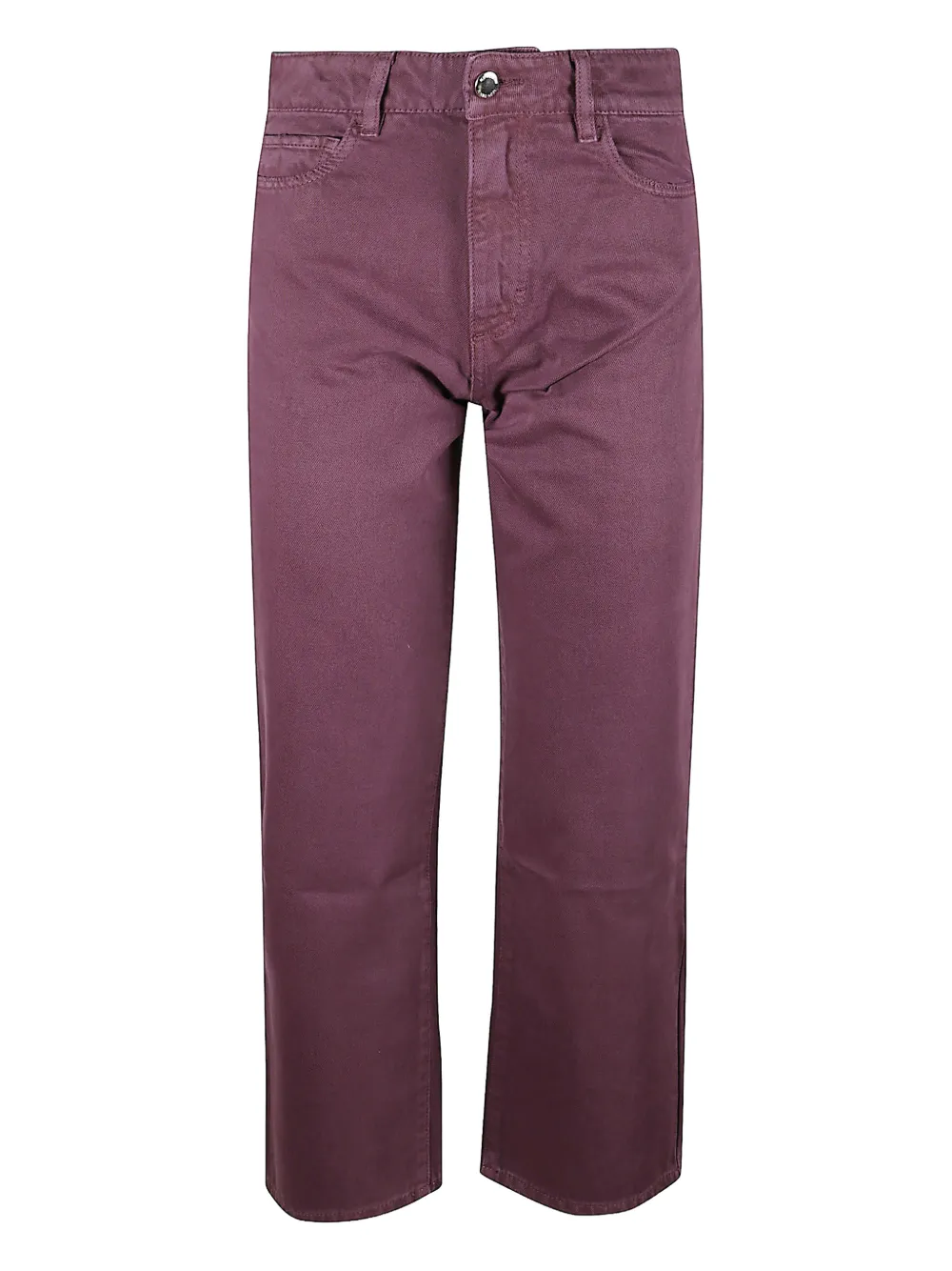 Icon Denim Star-detail Straight-leg Jeans In Purple