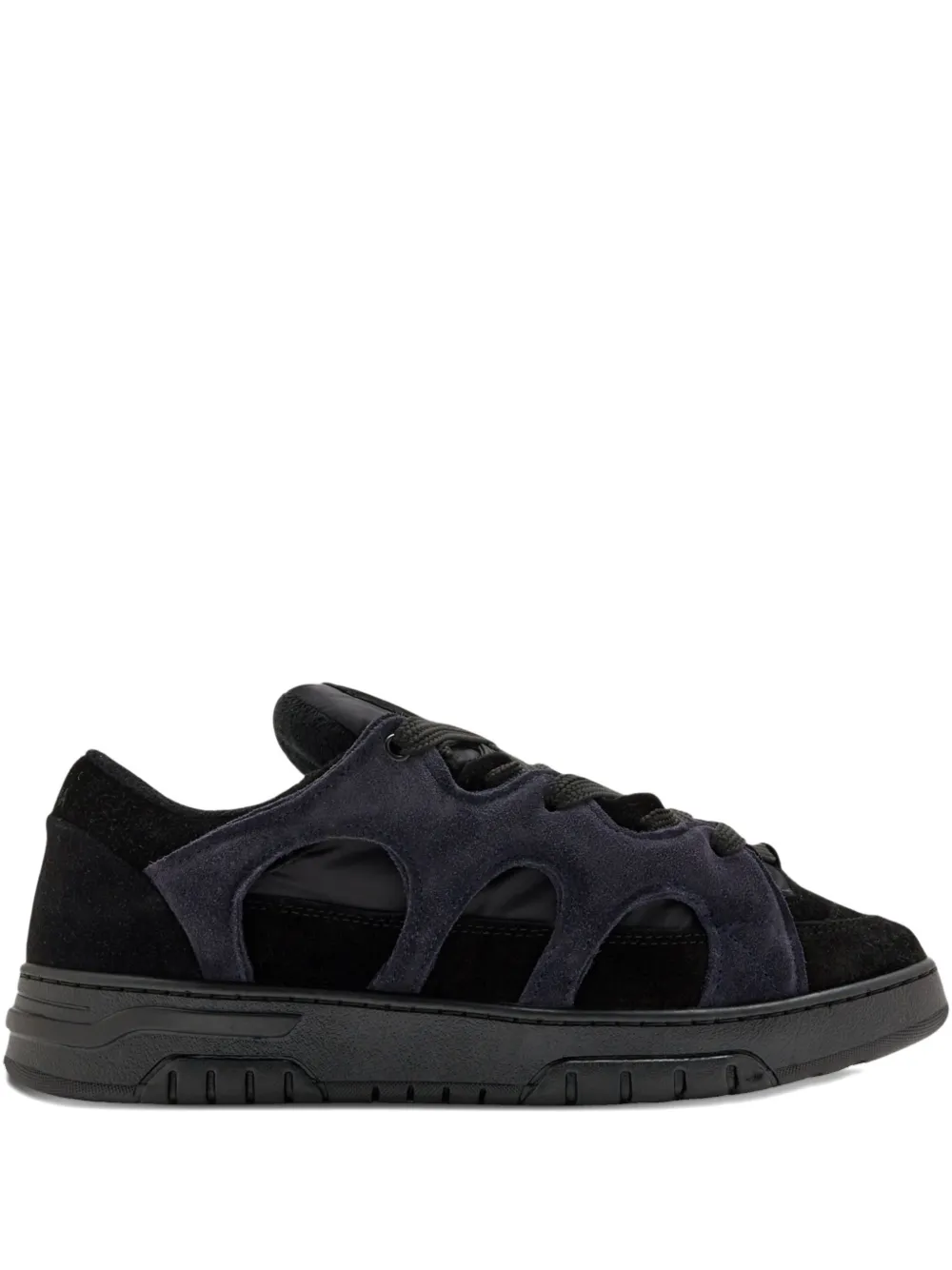 SANTHA baskets Model 1 en daim | noir | Image 1