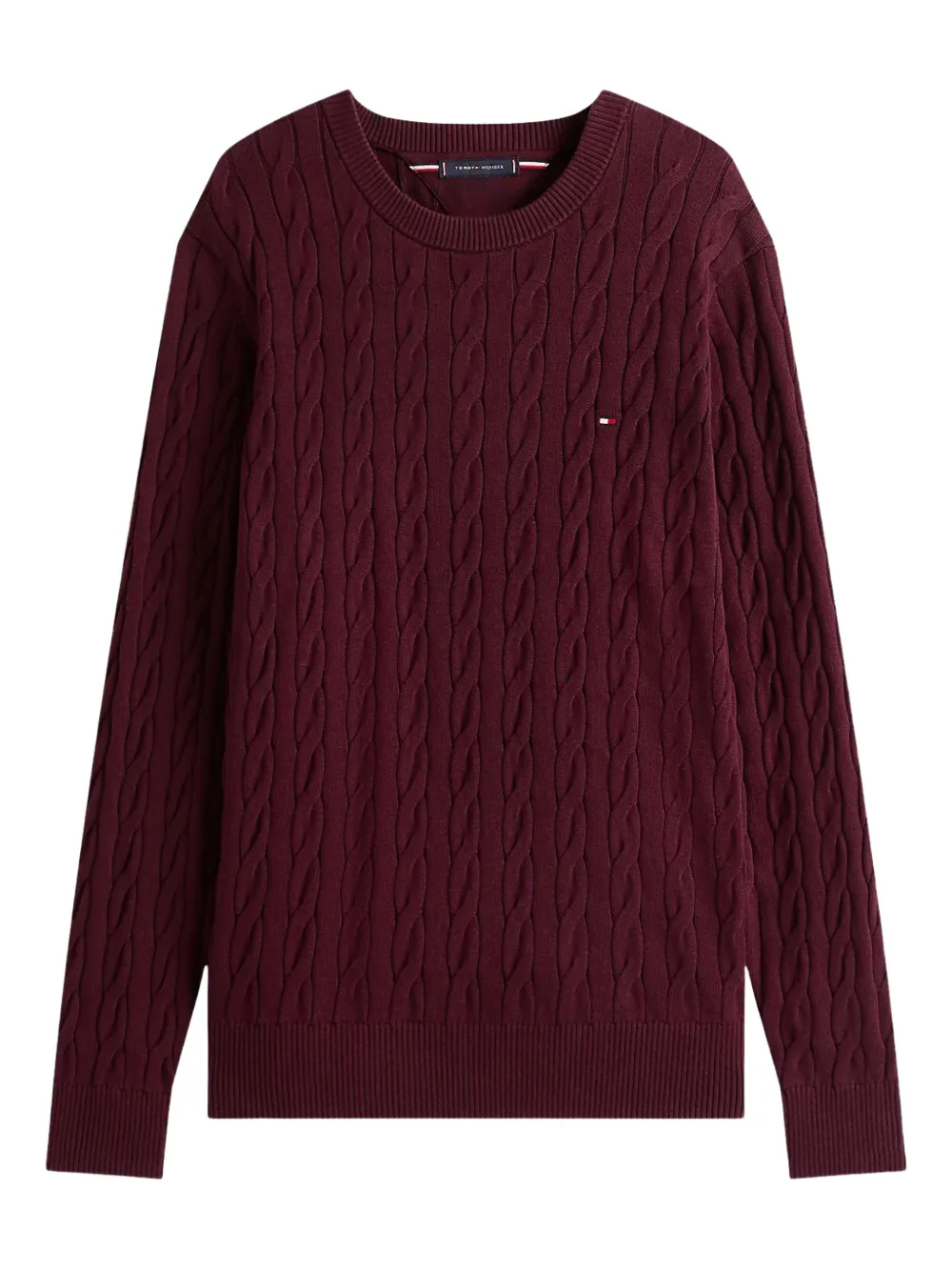 Tommy Hilfiger cable knit sweater | Red | Image 1