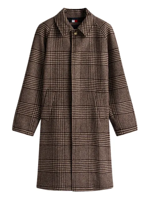 Tommy Hilfiger buttoned checked coat