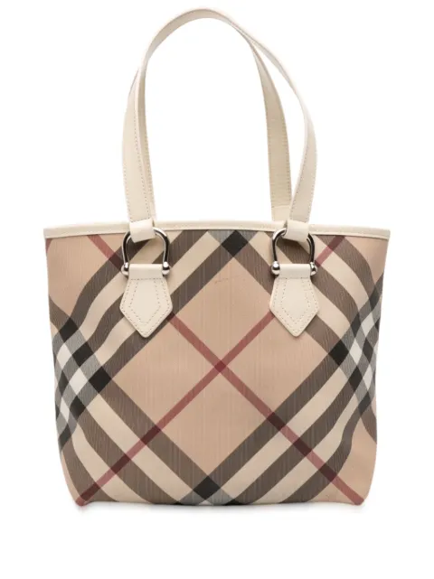 Burberry Pre-Owned 2000-2017 Supernova Check Coated Canvas tote bag