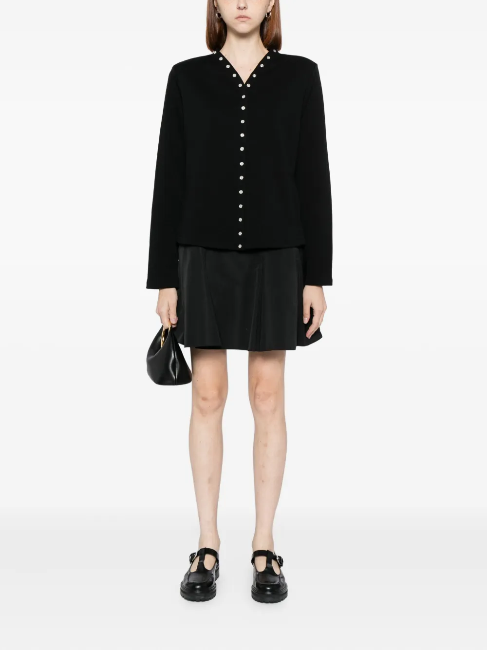 Agnès B. 2004 Snap Top In Black