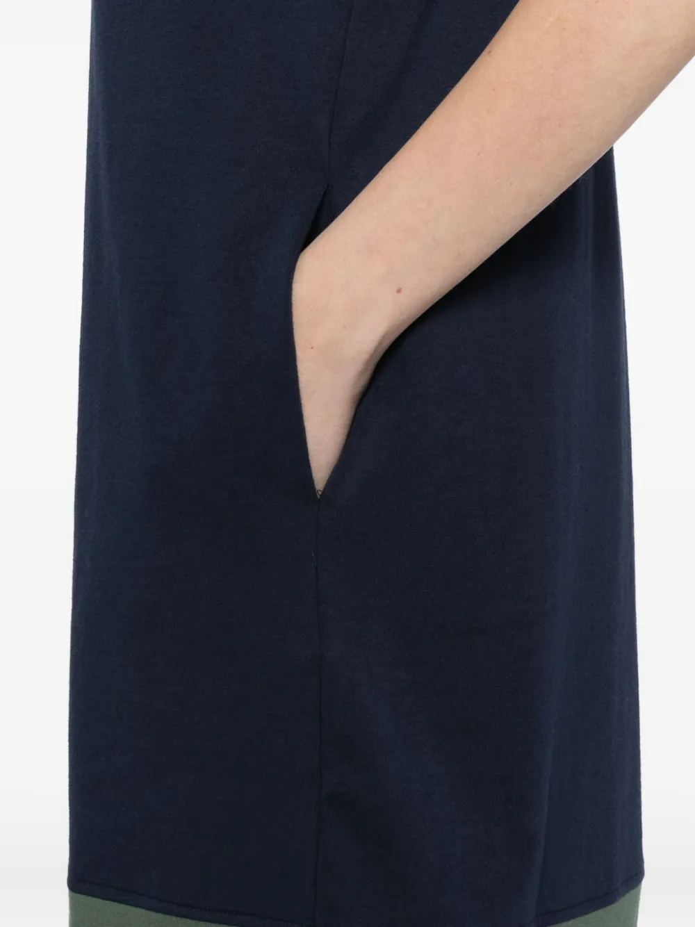 Sport B. By Agnès B. Logo-patch Dress In Blue