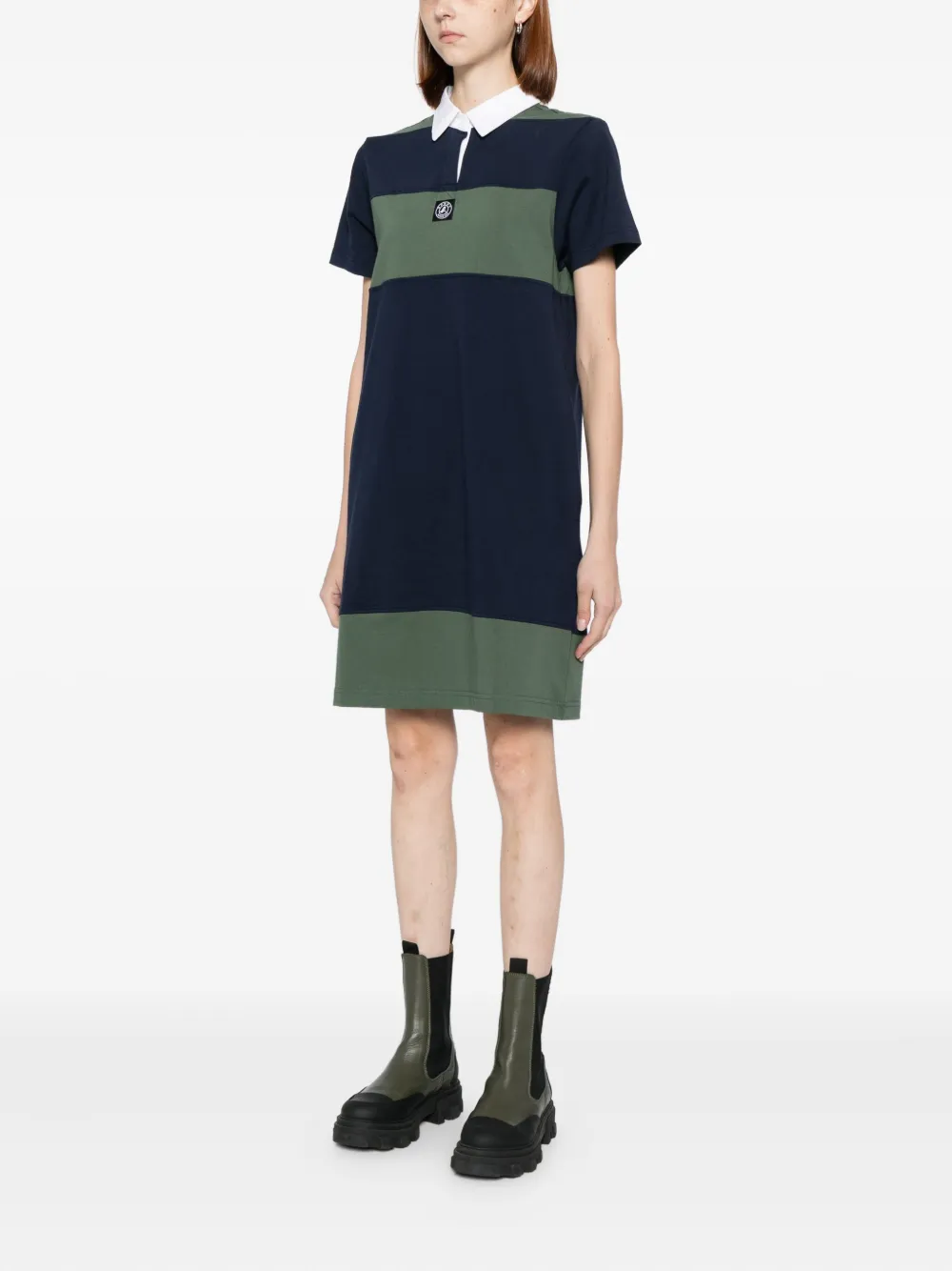 Sport B. By Agnès B. Logo-patch Dress In Blue